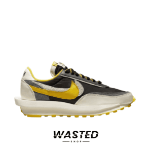 UNDERCOVER × sacai × Nike LD Waffle “Black/Sail-Dark Grey-Bright Citron”
