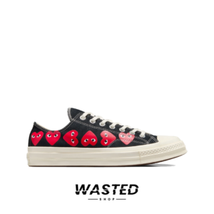 Comme des Garçons PLAY x Converse Chuck 70 Low 'Black Multi Heart'