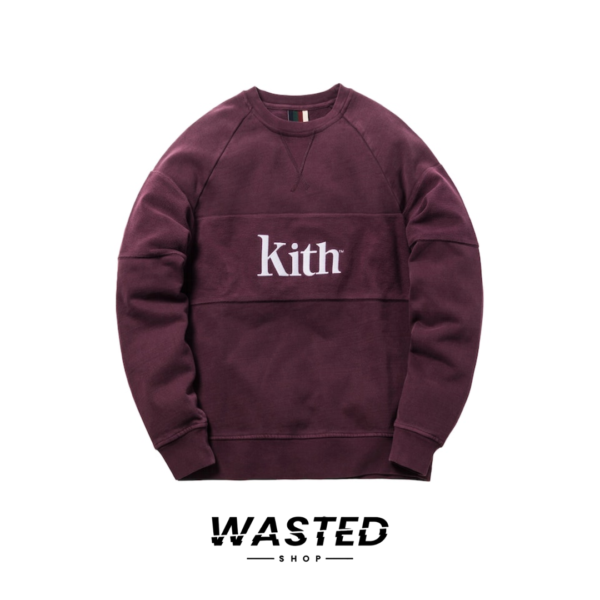 Kith Paneled Williams Crewneck Hombre Purple Dawn