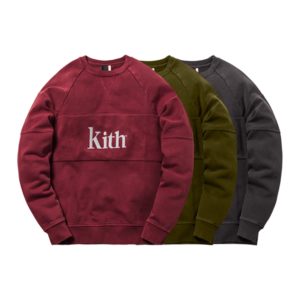 Kith Paneled Williams Crewneck Hombre Purple Dawn