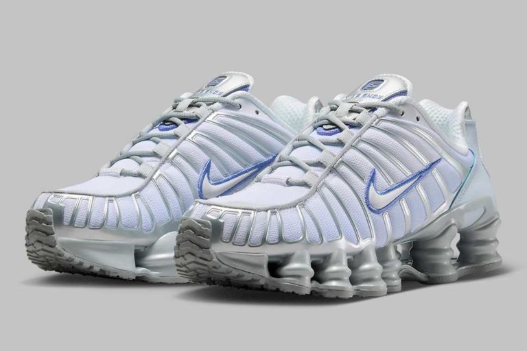 Nike Shox TL Metallic Platinum Blue Tint