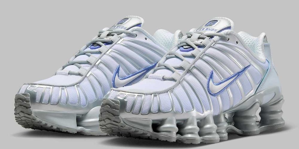 Nike Shox TL Metallic Platinum Blue Tint