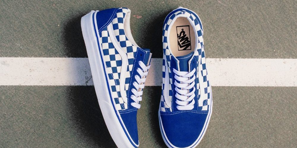 Vans Old Skool Blue Checkerboard