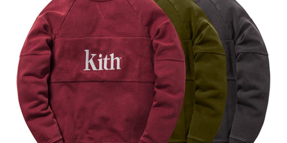 Kith Paneled Williams Crewneck Hombre Purple Dawn